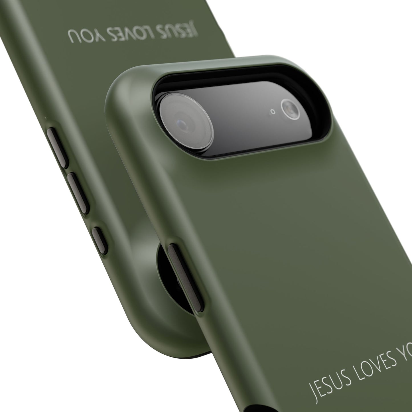 Jesus Loves You Green iPhone Case | Minimal Christian Faith Phone Case
