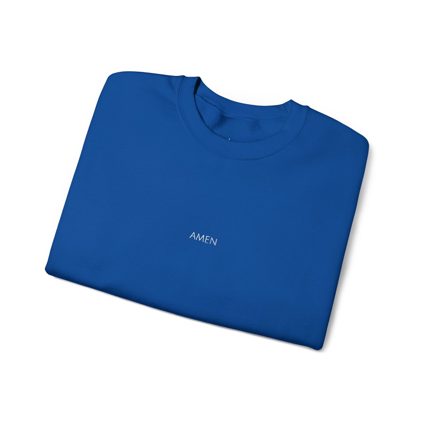 Amen Embroidered Crewneck | Minimal Christian Sweatshirt