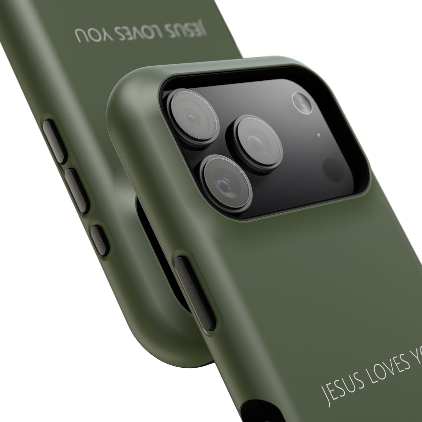 Jesus Loves You Green iPhone Case | Minimal Christian Faith Phone Case