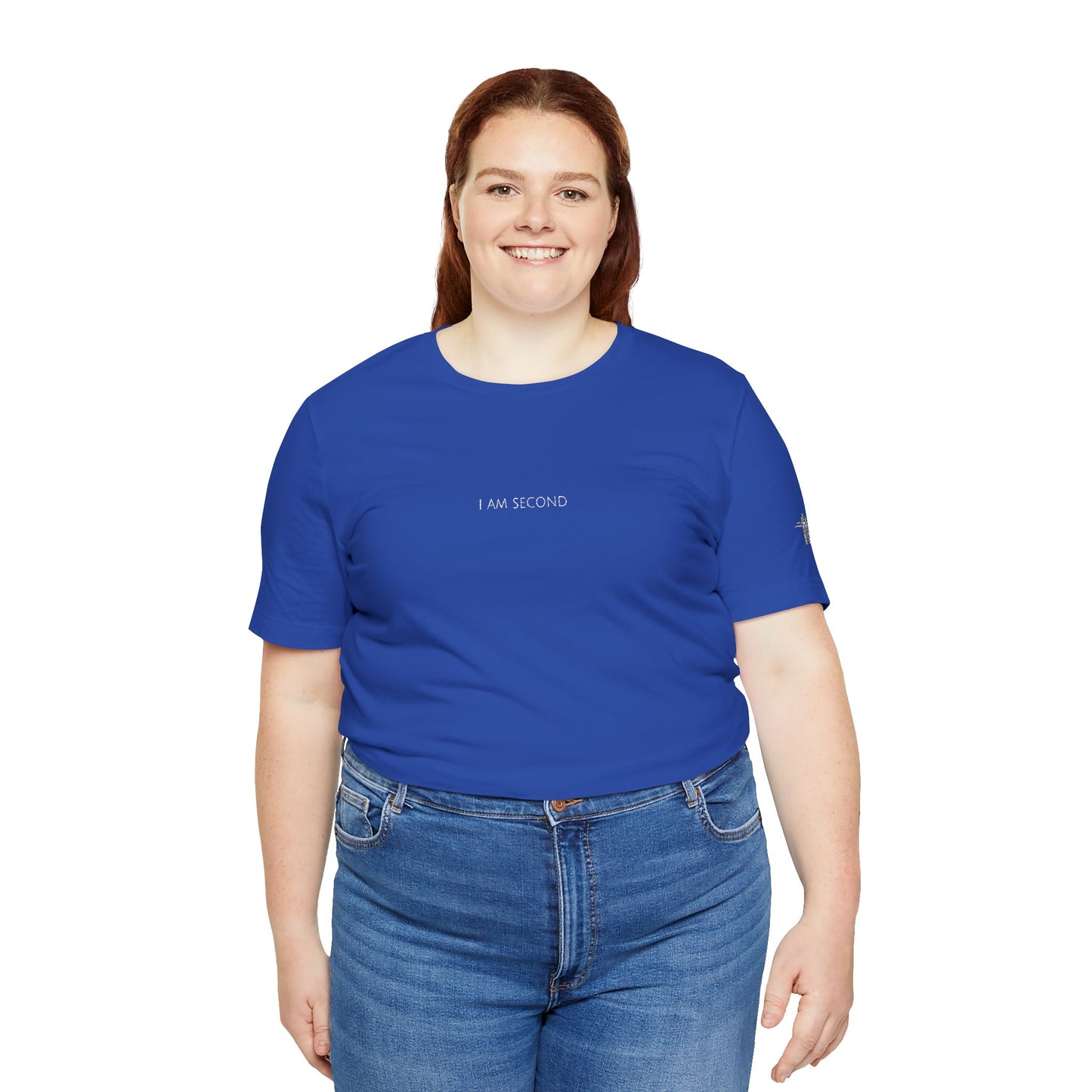 I Am Second Embroidered Christian T Shirt | Minimal Faith Tee