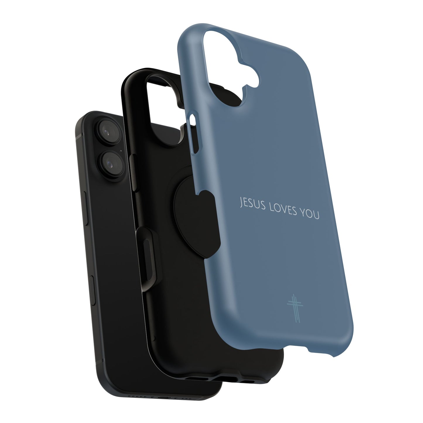 Jesus Loves You Blue iPhone Case | Minimal Christian Faith Phone Case