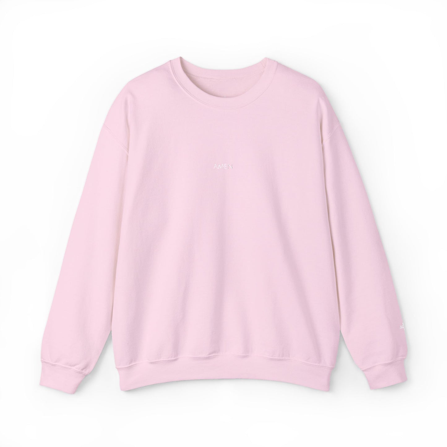 Amen Embroidered Crewneck | Minimal Christian Sweatshirt