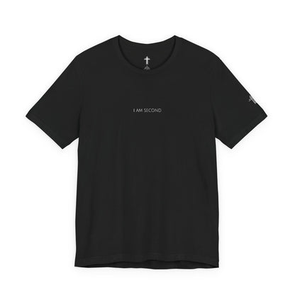 I Am Second Embroidered Christian T Shirt | Minimal Faith Tee