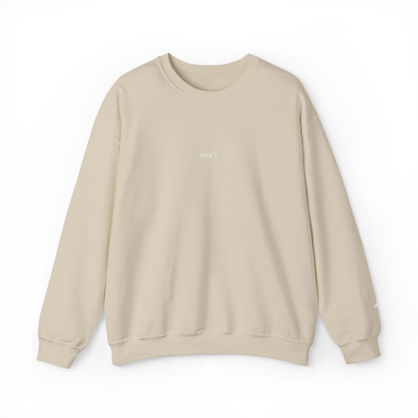 Amen Embroidered Crewneck | Minimal Christian Sweatshirt