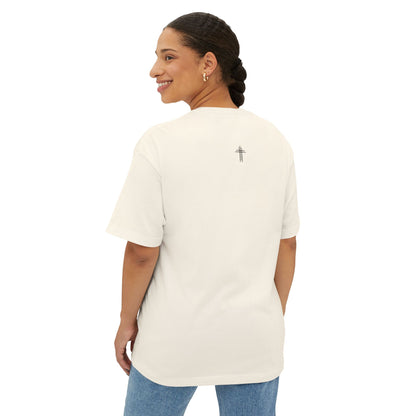 Faith Over Fear Oversized Boxy Christian T-Shirt | Minimal Faith-Based Apparel