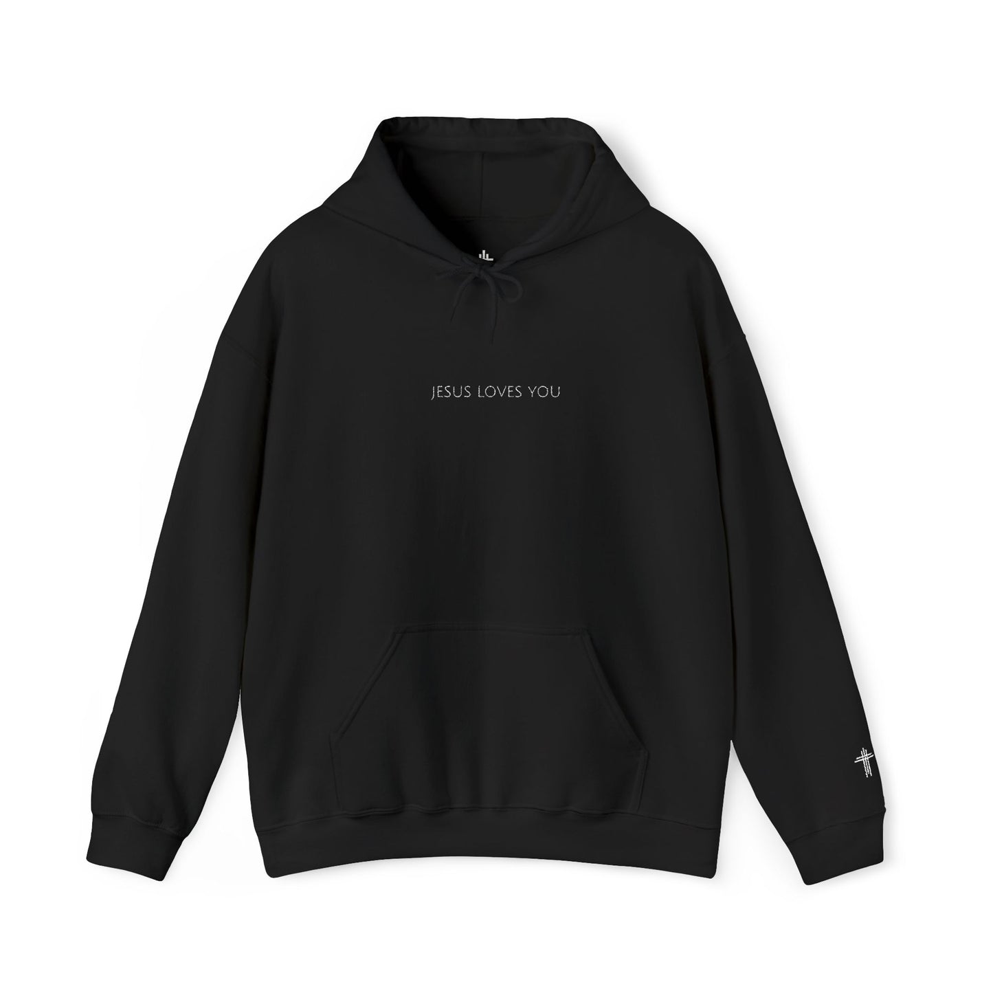 Jesus Loves You | Embroidered Christian Hoodie