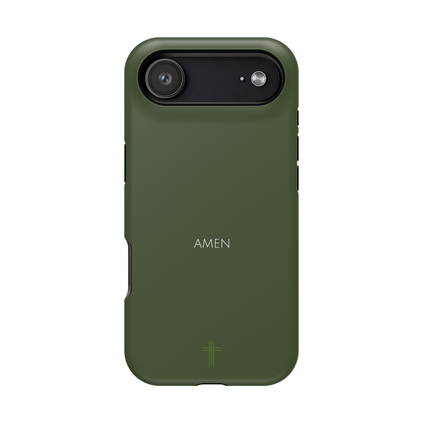 Amen Green iPhone Case | Minimal Christian Faith Phone Case
