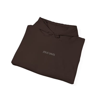 Jesus Saves Hoodie | Minimal Christian Faith-Based Apparel