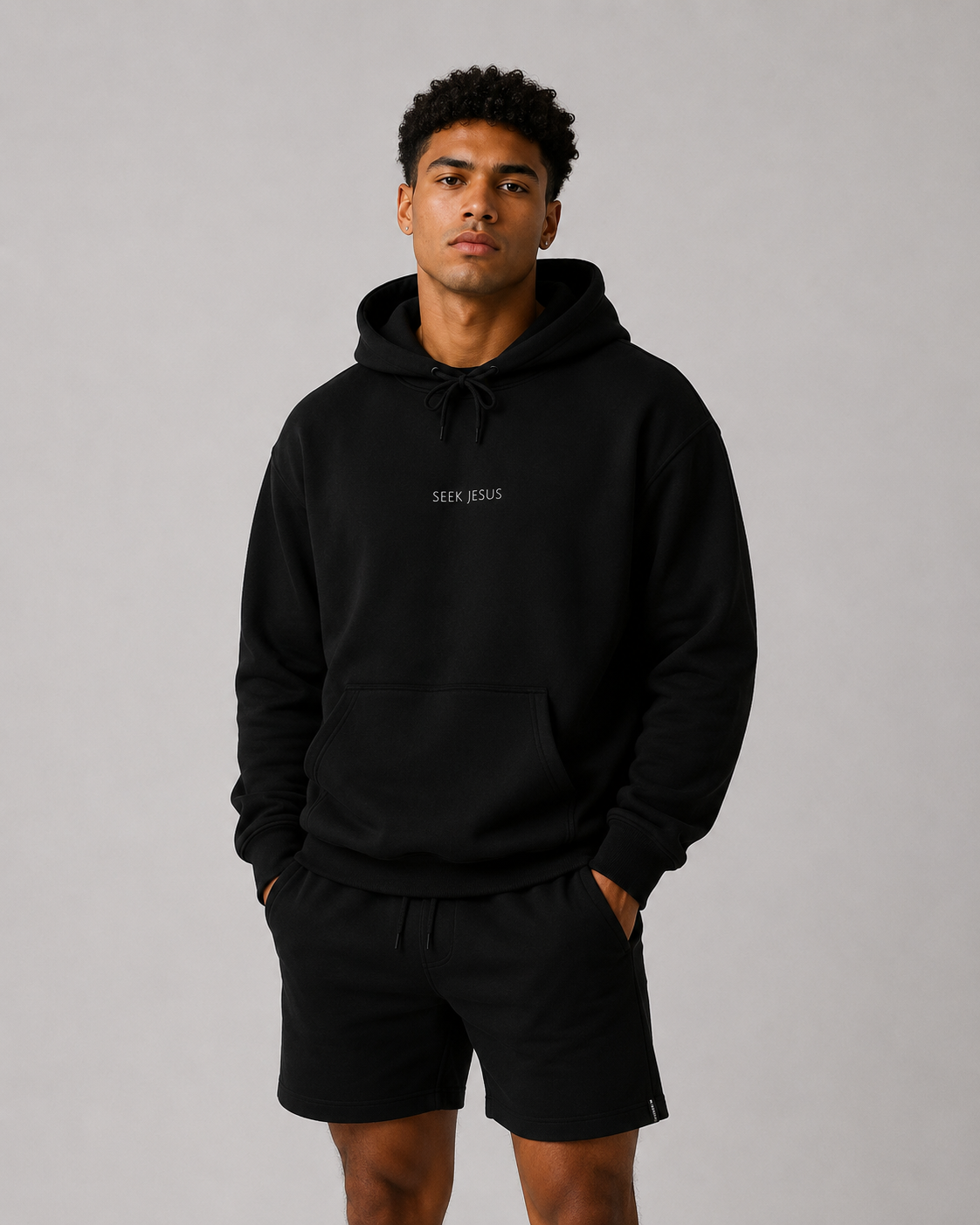 Seek Jesus Hoodie | Minimal Christian Faith-Based Apparel