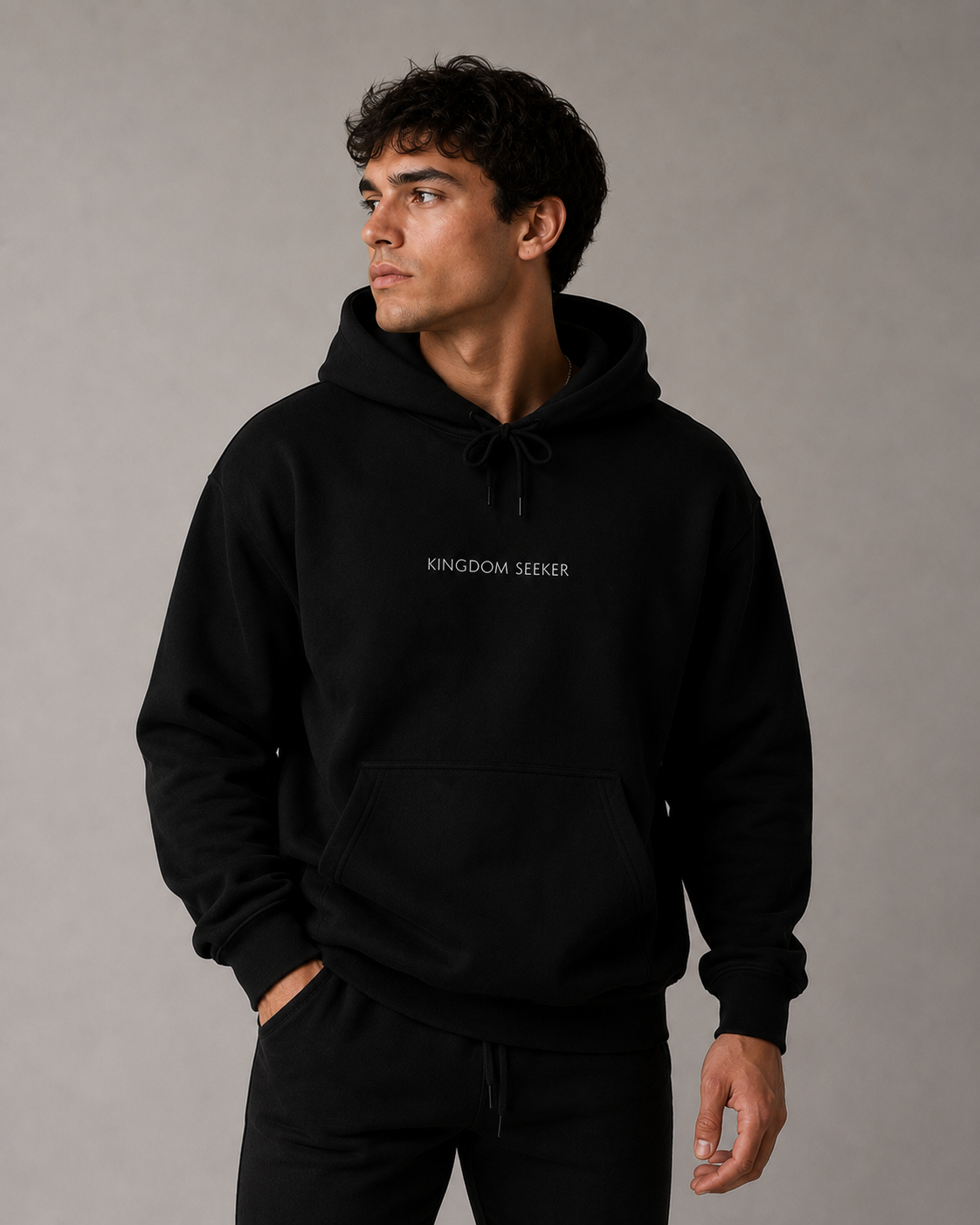 Kingdom Seeker Hoodie | Minimal Christian Faith-Based Apparel