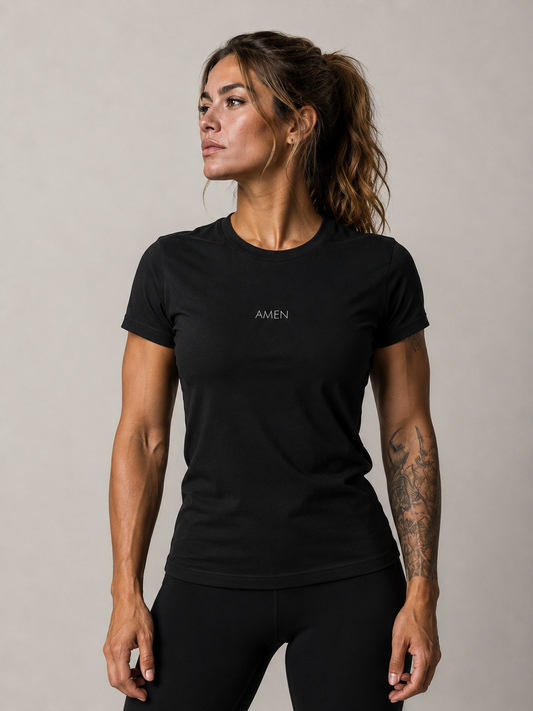 Amen Women’s Christian T-Shirt | Minimal Faith-Based Apparel