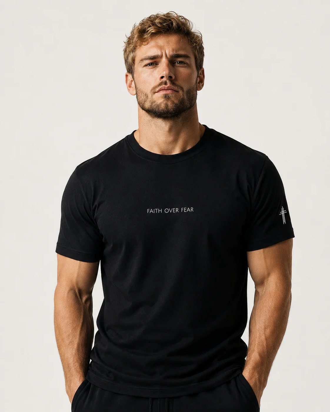 Faith Over Fear Christian T Shirt | Minimal Faith Tee