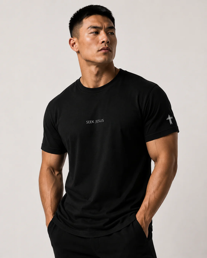 Seek Jesus Christian T Shirt | Minimal Faith Tee